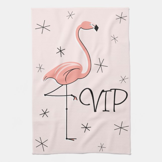 Toalla de cocina VIP rosa Flamingo (Vertical)
