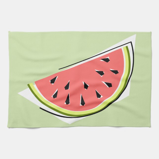 Toalla de cocina Watermelon Green Slice (Horizontal)