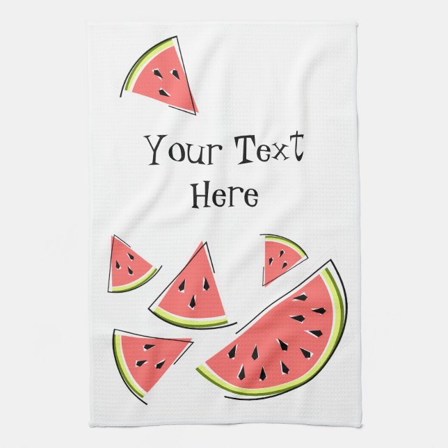 Toalla de cocina Watermelon Text (Vertical)