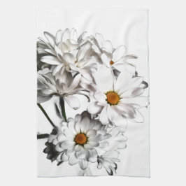 Toalla de cocina White Daisy Bloom – Decoración fl