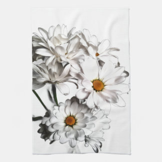 Toalla de cocina White Daisy Bloom – Decoración fl