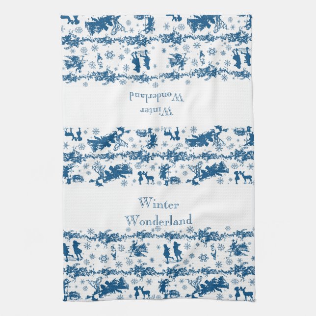 Toalla de cocina Winter Toile (Vertical)