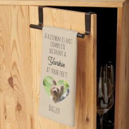 Toalla de cocina Yorkshire Terrier con foto y nomb