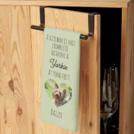 Toalla de cocina Yorkshire Terrier con foto y nomb