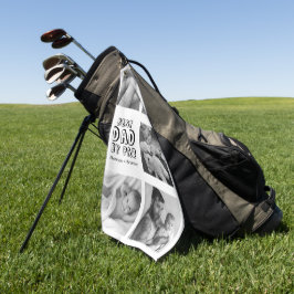 Toalla de Collage de fotos de golf de Cute Padre's