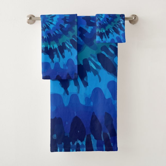 Toalla de color azul (In situ)