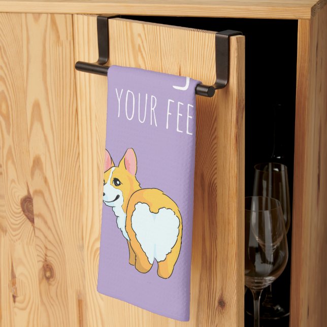 Toalla de Corgi (Pliegue de tercios)