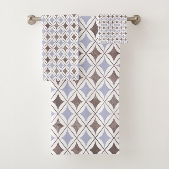TOALLA DE CUARTO DE BAÑO DE ESTILO AZUL GRIS (In situ)