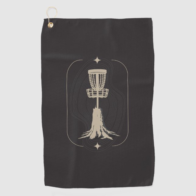 Toalla de disco de cesta de golf de disco elevado (Anverso)