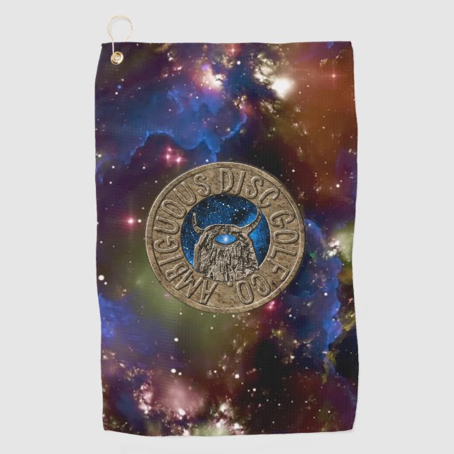 Toalla de disco de disco ambigua Disk Golf Co. (Anverso)