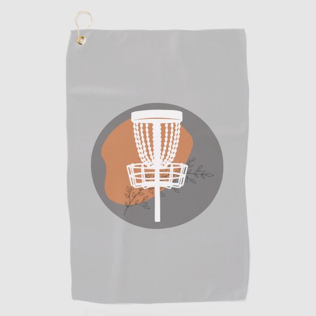 Toalla de disco de impresión mínima abstracta (Anverso)