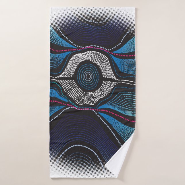 Toalla de diseño aborigen One (Toalla de baño)