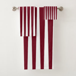 Toalla de diseño del triángulo rojo Borgoña