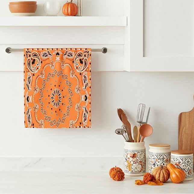 Toalla de diseño oriental naranja (Subido por el creador)