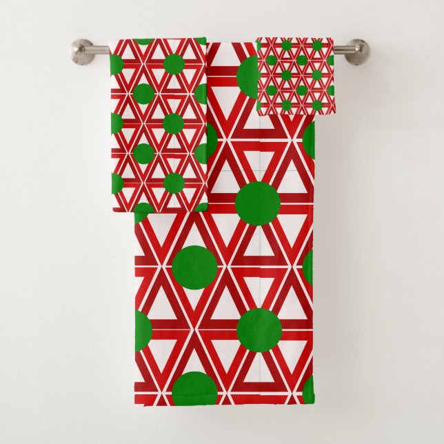 Toalla de edredón de triángulo de Navidad (In situ)