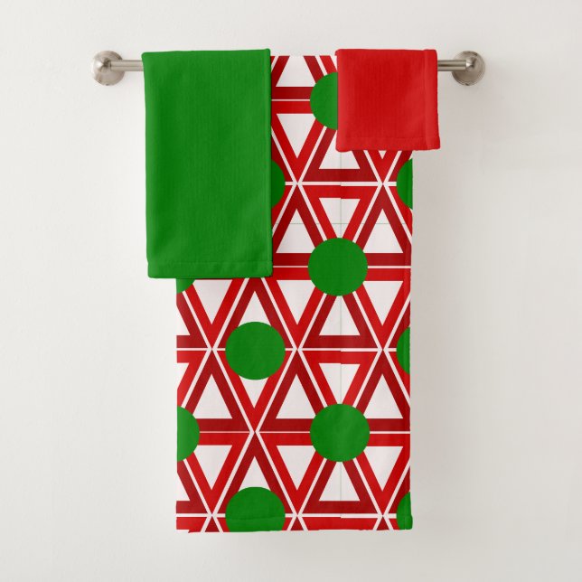Toalla de edredón de triángulo de Navidad (In situ)