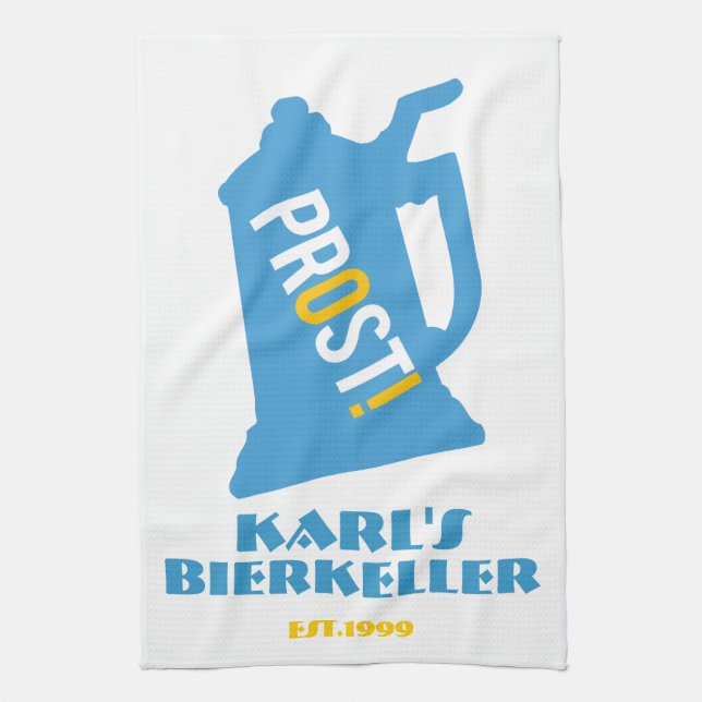 Toalla de encargo del Pub para su barra de la (Vertical)