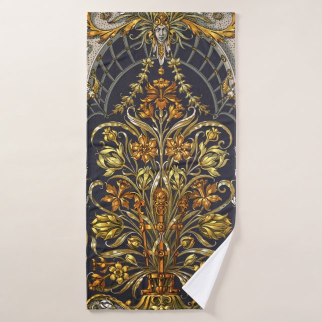 Toalla de entrada de jardín antiguo (Toalla de baño)