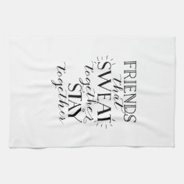 Toalla de entrenamiento de sudor de los amigos