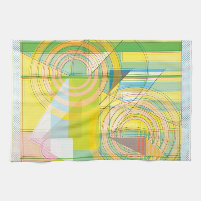 Toalla de formas de línea geométrica (Horizontal)