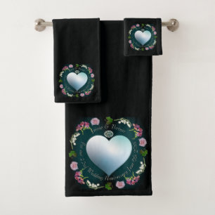 Toalla de foto de Heart Floral en evento de person
