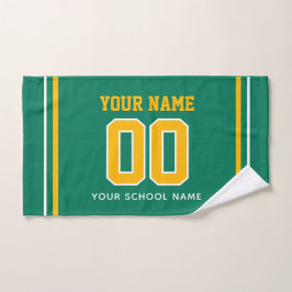 Toalla de Fútbol Personalizada con Nombre y Número