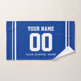 Toalla de Fútbol Personalizada con Nombre y Número