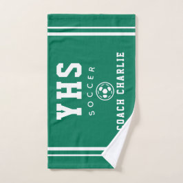 Toalla de fútbol personalizada para entrenador, re