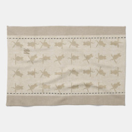 Toalla de gatos divertida monocromática