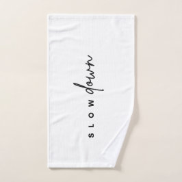 Toalla de gimnasio - Baja la velocidad