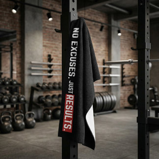 Toalla de Gimnasio Motivación Sin Excusas Entrenam
