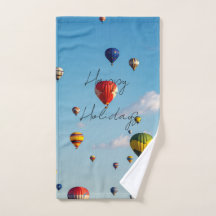 Toalla de globos de Felices Fiestas