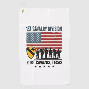 Toalla De Golf 1ª División de Caballería Fort Hood Camiseta Milit
