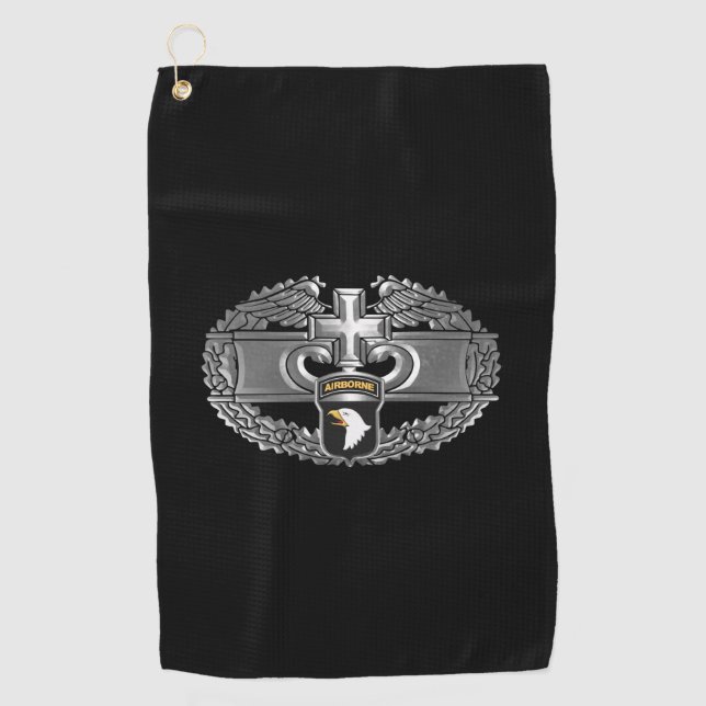 Toalla De Golf 101ª Badja Médica de Combate de la División Aérea (Anverso)