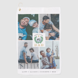 Toalla De Golf #1 Papá, Feliz Día del Padres, Collage de fotos de