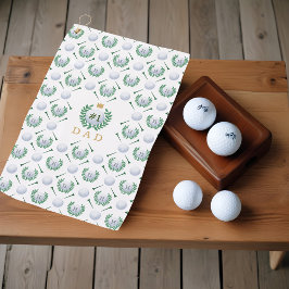 Toalla De Golf #1 Papá Personalizado de patrón de bolas de golf M