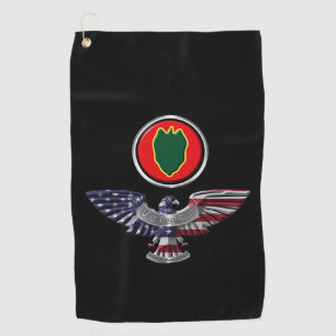 Toalla De Golf 24.ª División de Infantería Eagle Veteran