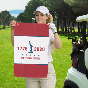Toalla De Golf 250 años de libertad Estatua de la Libertad 1776