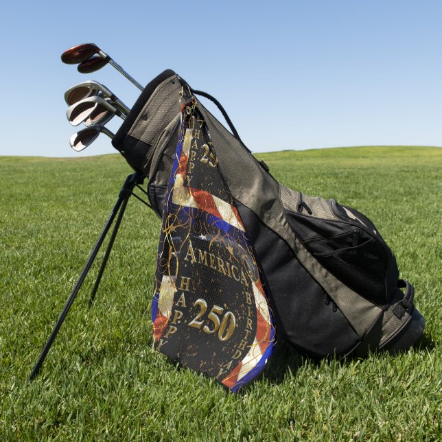 Toalla De Golf ¡250 cumpleaños felices América! (Verde)