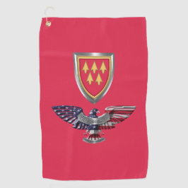 Toalla De Golf 32.º Águila Del Mando De Defensa Aérea