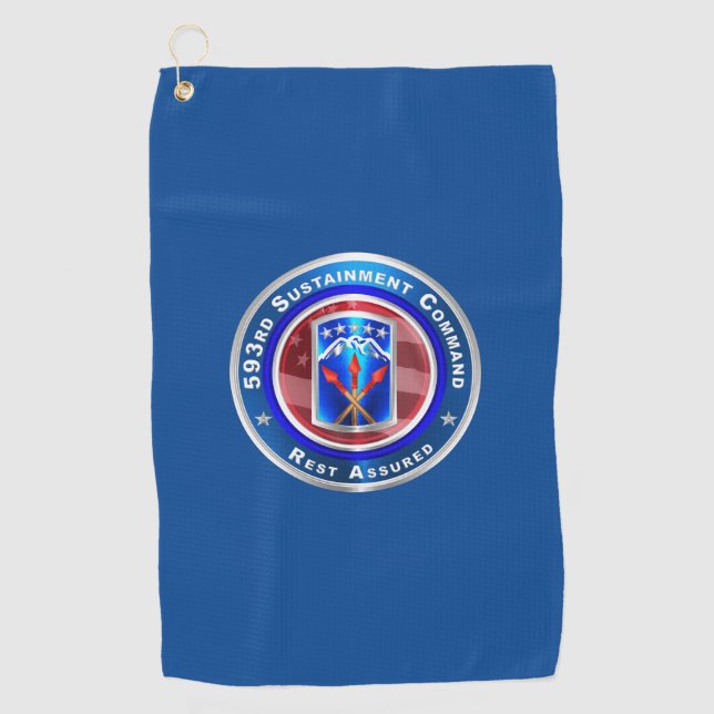 Toalla De Golf 593ᵉʳ Comando de Sostenibilidad "Rest Assured" Gol (Anverso)