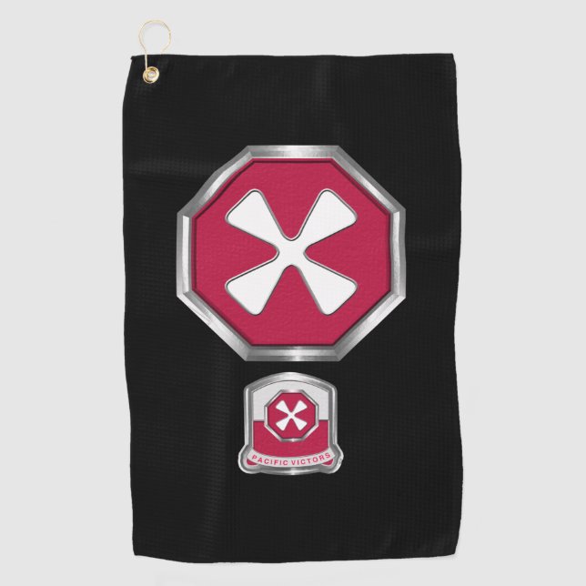 Toalla De Golf 8.ª Parche e Insignia del Ejército (Anverso)