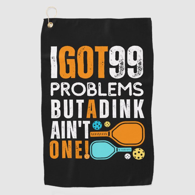 Toalla De Golf 99 problemas pero una indirecta (Anverso)