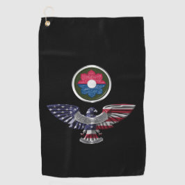 Toalla De Golf 9.ª División de Infantería Eagle Veteran