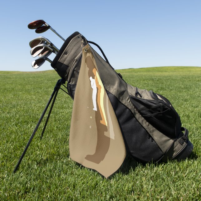 Toalla De Golf A La Izquierda "In The Swing" (Verde)