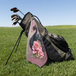 Toalla De Golf A touch of rose and swan's glow.