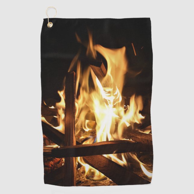 Toalla De Golf A través de las llamas (Anverso)