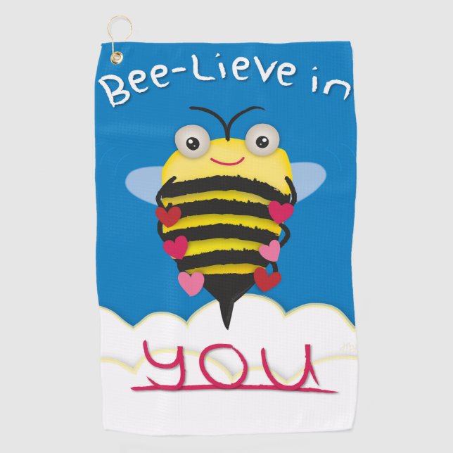 Toalla De Golf Abeja-Lieve en usted (Anverso)