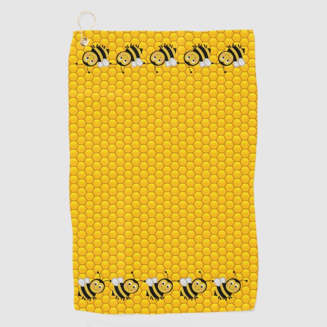 Toalla De Golf Abejas en panal (Anverso)