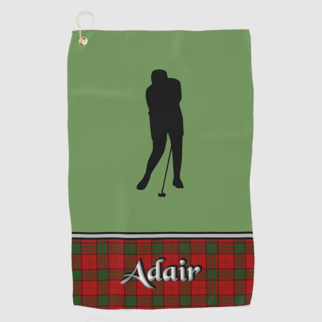 Toalla de golf Adair Tartan (Anverso)